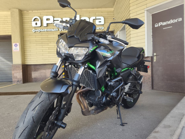 Kawasaki Z650 установка Pandora Mini Moto v2